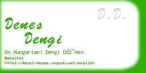 denes dengi business card